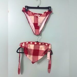 NWT Urban Outfitters Terracotta Swim bottom and bandeau-style top Size M